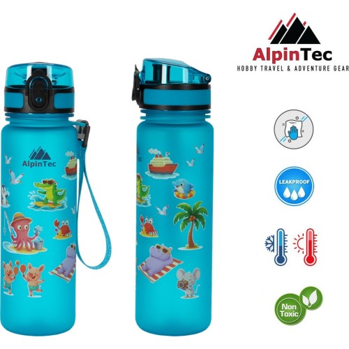 Tritan Alpintec Kids Activities 500Ml Agua-Sea Animal D-500-AGSAN 4891321284462