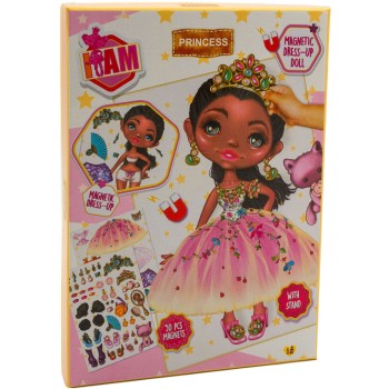 canenco I Am Magnetic Dress Up Doll Model Princess IAM23252V1 / IAM23252BV1 8719668032644