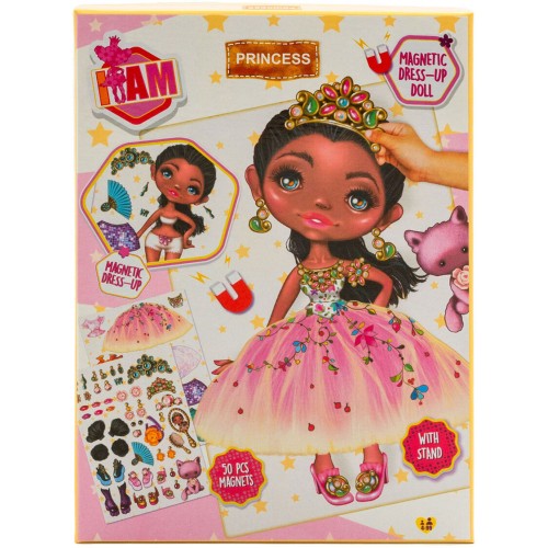 canenco I Am Magnetic Dress Up Doll Model Princess IAM23252V1 / IAM23252BV1 8719668032644