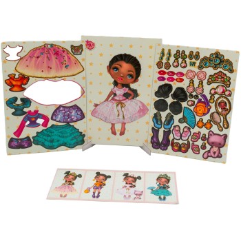 canenco I Am Magnetic Dress Up Doll Model Princess IAM23252V1 / IAM23252BV1 8719668032644