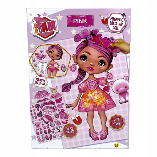 canenco I Am Magnetic Dress Up Doll Model Summer Pink 24252 / 24252A 8719668027091