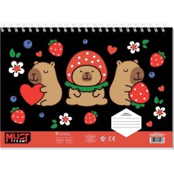 Diakakis imports Μπλοκ  Must Team Capybara με αυτοκ-στενσιλ- 2 Σελ Χρωμ. 2 Σχέδια 000587451 5205698820076