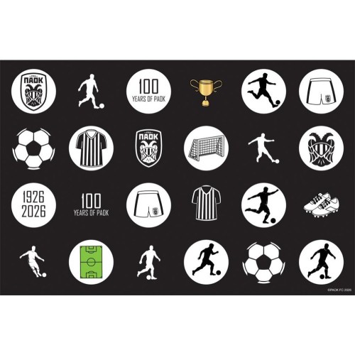 Diakakis imports Painting Blog PAOK 23X33 With Stickers - 1 Pc 000130255 5205698817755
