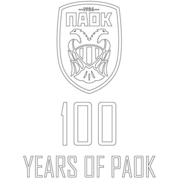 Diakakis imports Painting Blog PAOK 23X33 With Stickers - 1 Pc 000130255 5205698817755