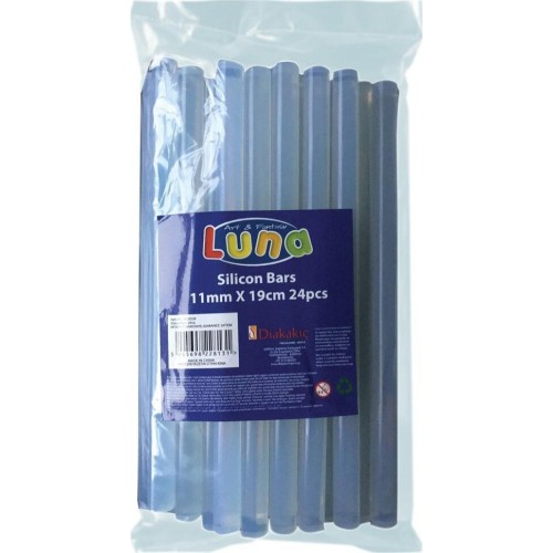 Diakakis imports Silicone Bars Transparent 11mm 19cm 24pcs Luna 000620538 | Toys-shop.gr