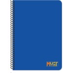 Diakakis imports Spiral Notebook 17x25 Must Team Monochrome 5 Subjects 150 Sheets 4 Colors 000587352 | Toys-shop.gr
