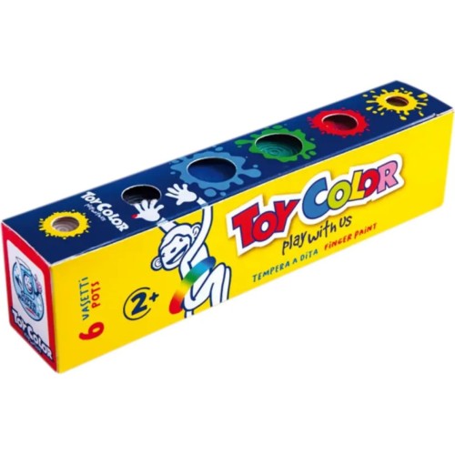 Toy Color Δακτυλομπογιές 25Ml 6Τμχ 220.005472 8015189005472