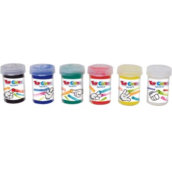 Toy Color Δακτυλομπογιές 25Ml 6Τμχ 220.005472 8015189005472