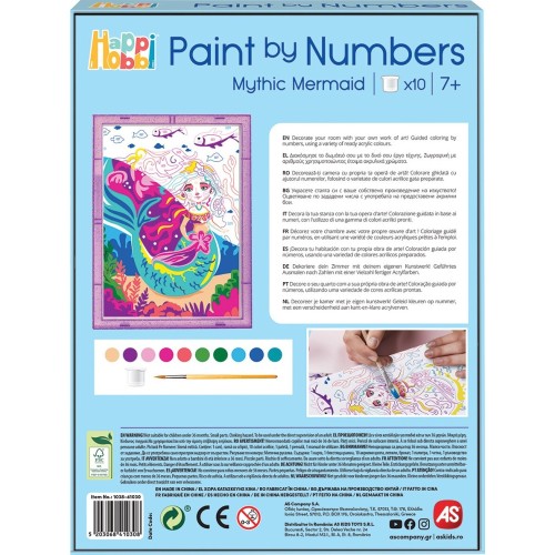 As company Happihobbi Paint by Numbers Mythical for 7+ Years 1038-41030 | Toys-shop.gr