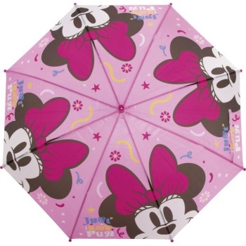 Arditex Minnie Mouse Polyester Umbrella, 8 Panels, 86cm Diameter, Automatic Opening WD18028  8430957180289