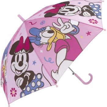 Arditex Minnie Mouse Polyester Umbrella, 8 Panels, 86cm Diameter, Automatic Opening WD18028  8430957180289