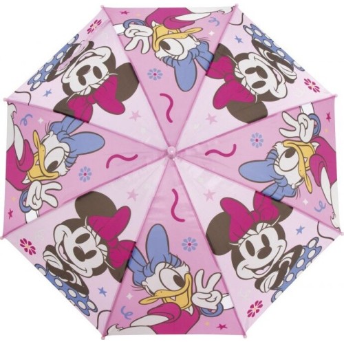 Arditex Minnie Mouse Polyester Umbrella, 8 Panels, 86cm Diameter, Automatic Opening WD18028  8430957180289