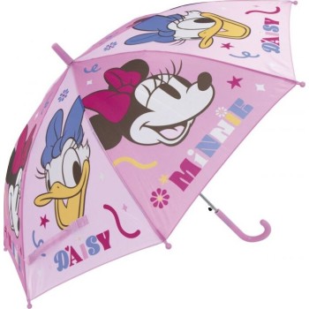 Arditex Minnie Mouse Polyester Umbrella, 8 Panels, 86cm Diameter, Automatic Opening WD18028  8430957180289