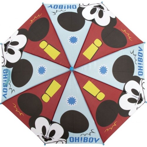 Arditex Mickey Mouse Polyester Umbrella, 8 Panels, 86cm Diameter, Automatic Opening WD18039  8430957180395