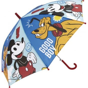 Arditex Mickey Mouse Polyester Umbrella, 8 Panels, 86cm Diameter, Automatic Opening WD18039  8430957180395