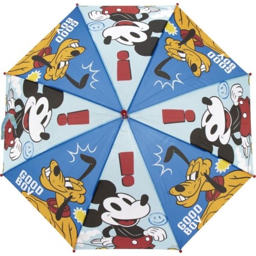 Arditex Mickey Mouse Polyester Umbrella, 8 Panels, 86cm Diameter, Automatic Opening WD18039  8430957180395