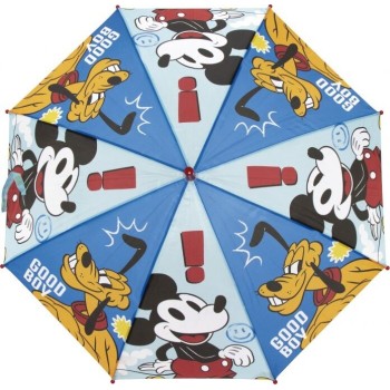 Arditex Mickey Mouse Polyester Umbrella, 8 Panels, 86cm Diameter, Automatic Opening WD18039  8430957180395