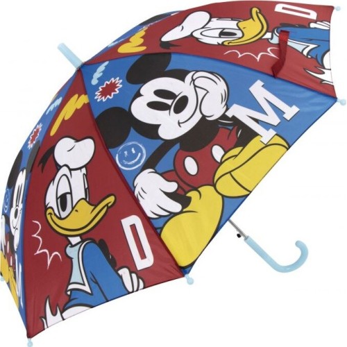 Arditex Mickey Mouse Polyester Umbrella, 8 Panels, 86cm Diameter, Automatic Opening WD18039  8430957180395