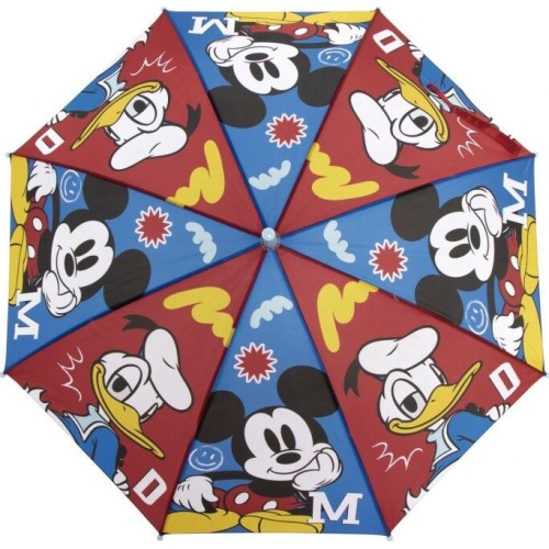 Arditex Mickey Mouse Polyester Umbrella, 8 Panels, 86cm Diameter, Automatic Opening WD18039  8430957180395