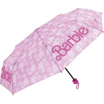 Arditex Barbie Folding Polyester Umbrella, 8 Panels, 96cm Diameter, Manual Opening, Windproof BR16637  8430957166375