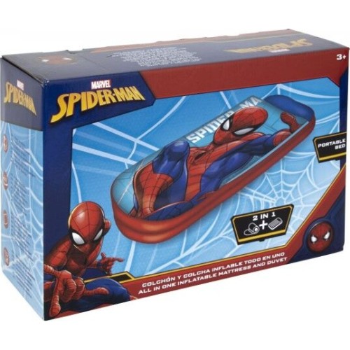 Arditex Spiderman Inflatable air bed and Portable Sleeping bag 150x62x20cm SM17788  8430957177883