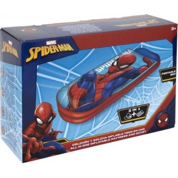 Arditex Spiderman Inflatable air bed and Portable Sleeping bag 150x62x20cm SM17788  8430957177883