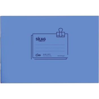 SKAG Notebooks Transparent P.p.Blue 14x20 Striped 50Φ 80gr 223201 5201303223201