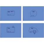 SKAG Notebooks Transparent P.p.Blue 14x20 Striped 50Φ 80gr 223201 5201303223201