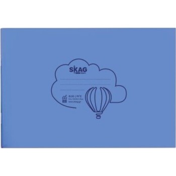SKAG Notebooks Transparent P.p.Blue 14x20 Striped 50Φ 80gr 223201 5201303223201