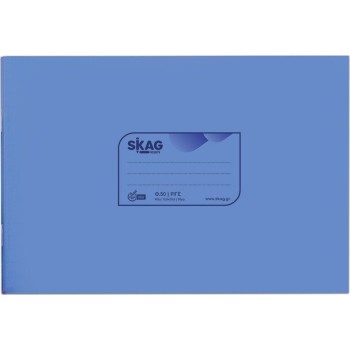 SKAG Notebooks Transparent P.p.Blue 14x20 Striped 50Φ 80gr 223201 5201303223201