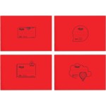 SKAG Notebooks Transparent P.p.Red 14x20 striped 50Φ 80gr 223218 5201303223218