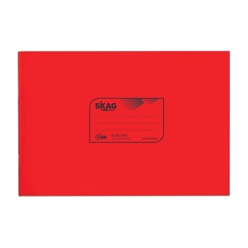 SKAG Τετράδια Διάφανα P.p. Κόκκινο 14x20 ριγέ 50Φ 80γρ 223218 5201303223218