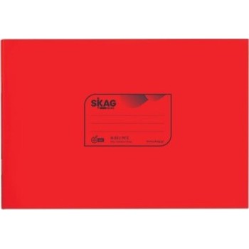 SKAG Notebooks Transparent P.p.Red 14x20 striped 50Φ 80gr 223218 5201303223218