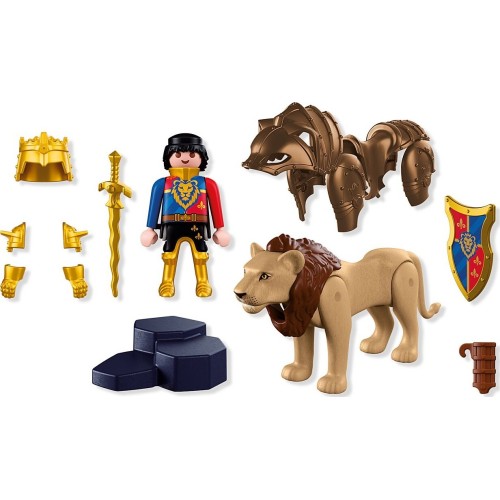 Playmobil Knights Lion With Golden Knight 72212 4008789722126