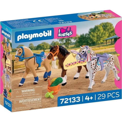 Playmobil I Love Horses Three Horses For Collecting 72133 4008789721334
