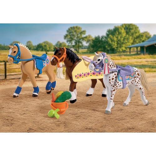 Playmobil I Love Horses Three Horses For Collecting 72133 4008789721334