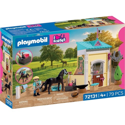 Playmobil I Love Horses Small Stable With Blacksmith 72131 4008789721310