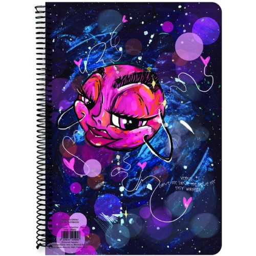 A&G PAPER Planets Spiral Notebooks 17X24, 2-Subject, 60 Sheets. 0040596 5205616405965