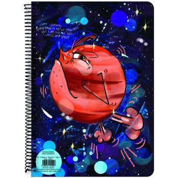 A&G PAPER Planets Spiral Notebooks 17X24, 2-Subject, 60 Sheets. 0040596 5205616405965