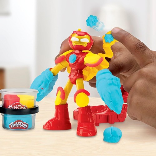 Hasbro Play-doh Marvel Iron Man Blast Launcher With Bendy Action Figure, Arts & Cr F9829 / G3106 5010996357687