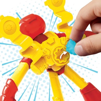 Hasbro Play-doh Marvel Iron Man Blast Launcher With Bendy Action Figure, Arts & Cr F9829 / G3106 5010996357687