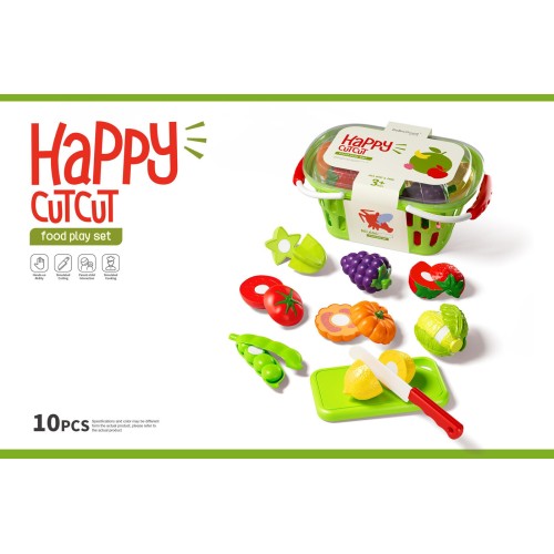 Toys-shop Choice Καλάθι Με Φρούτα Και Λαχανικά Που Κόβονται JU119579 6990526195790