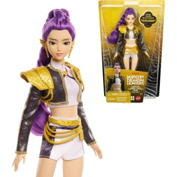 Mattel Kpop Demon Hunters Huntr/x Rumi “golden” Singing Doll in Removable Outfit & 5 Posable Joints JRN40 194735424856