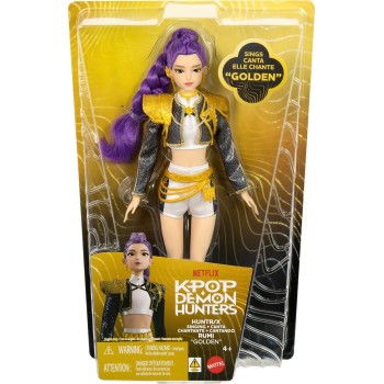 Mattel Kpop Demon Hunters Huntr/x Rumi “golden” Singing Doll in Removable Outfit & 5 Posable Joints JRN40 194735424856