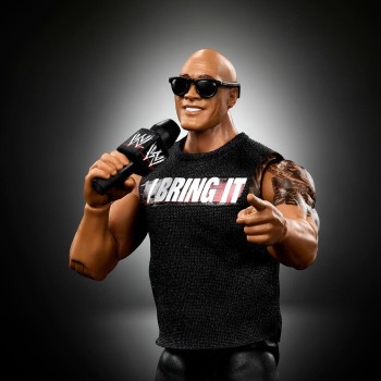 Mattel WWE Elite The Rock Action Figure, Greatest Hits 5 2026, 6-Inch Collectible With Accessories GDF60 / JHV03 194735336203
