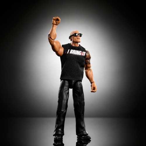 Mattel WWE Elite The Rock Action Figure, Greatest Hits 5 2026, 6-Inch Collectible With Accessories GDF60 / JHV03 194735336203