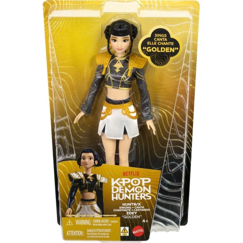 Mattel Kpop Demon Hunters Huntr/x Zoey “golden” Singing Doll in Removable Outfit & 5 Posable Joints JRN42 194735424832