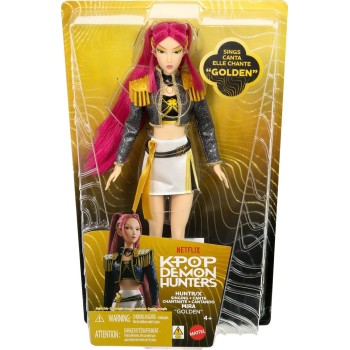 Mattel Kpop Demon Hunters Huntr/x Mira “golden” Singing Doll in Removable Outfit & 5 Posable Joints JRN41 194735424627