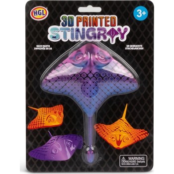 HGL 3D Printed Stingray Fidget Toy – Articulated Sensory Sea Creature 1 Col 31.SV22527 5021813225270