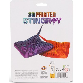 HGL 3D Printed Stingray Fidget Toy – Articulated Sensory Sea Creature 1 Col 31.SV22527 5021813225270